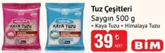 SAYGIN TUZ ÇEŞİTLERİ 500 G fiyat ve kampanya bilgisi